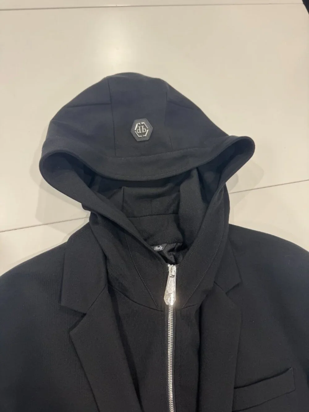 PHILIPP PLEIN Hoodie Blazer, Size 56 IT/FR, US 44-46